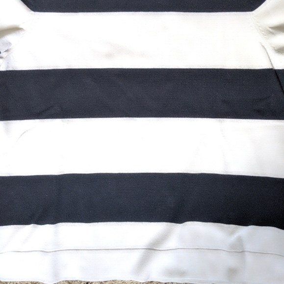 Catherine Malandrino Stripe Short Sleeve Top - Picture 2 of 5